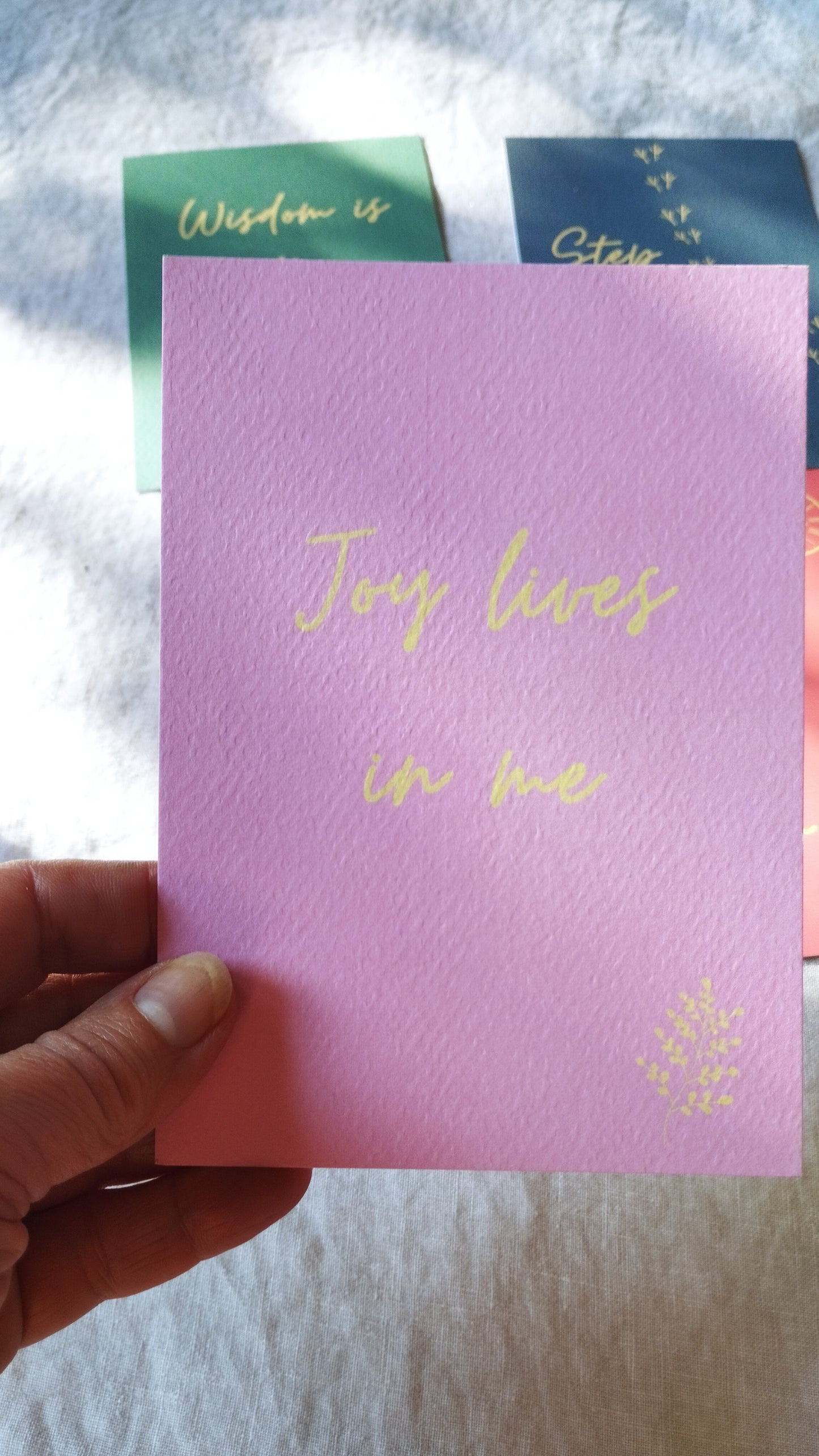 Joy lives in me