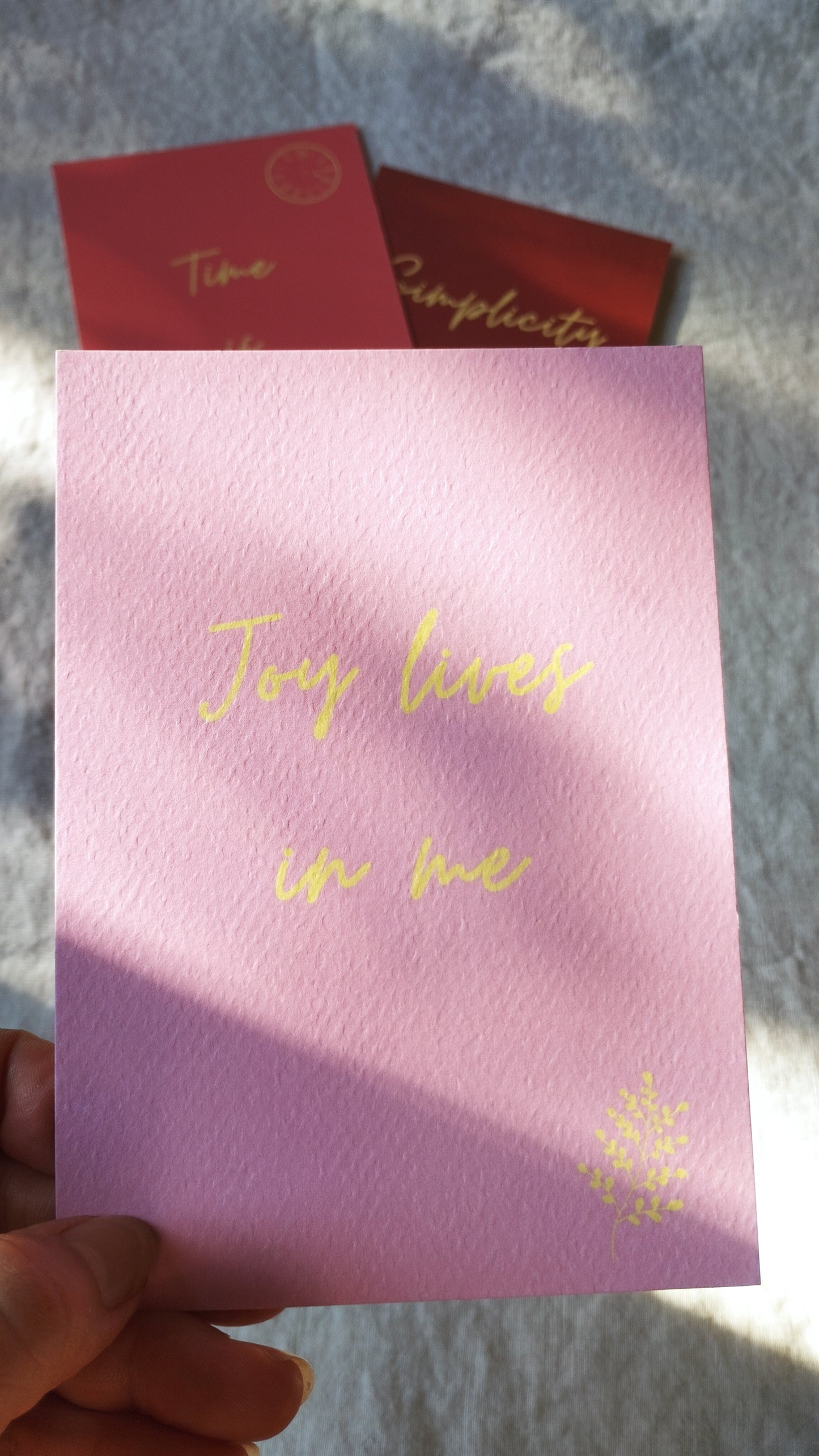 Joy lives in me