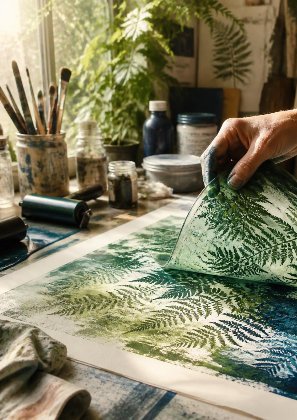Atelier Monotype : superpositions & pochoirs végétaux